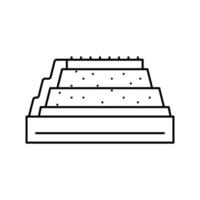 enlever cuivre de oxyde minerai ligne icône vecteur illustration