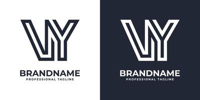 Facile vy monogramme logo, adapté pour tout affaires avec vy ou yv initial. vecteur