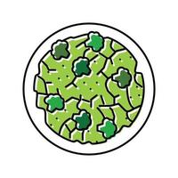 salade brocoli Couleur icône vecteur illustration