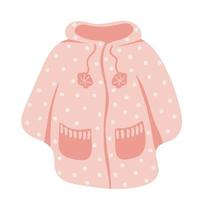 les enfants vêtements pour hiver saison et du froid temps. vêtements d'extérieur vêtements, puffer confortable et confortable pour à l'extérieur vecteur