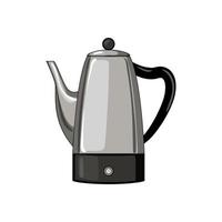 tasse percolateur pot café dessin animé vecteur illustration