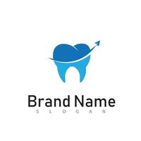 conception de logo dentaire. logo de dentiste créatif. logo vectoriel de la société créative de la clinique dentaire.