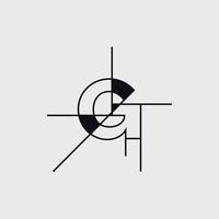 lettre g moderne monogramme architecte logo vecteur