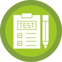 conception d'icône de vecteur de test