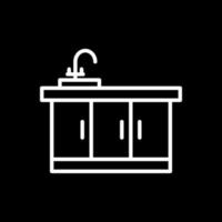 conception d'icône de vecteur d'évier de cuisine