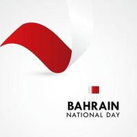 bonne fête nationale de bahreïn vector illustration de conception de modèle de célébration