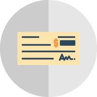 conception d'icône de vecteur de chèque bancaire