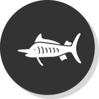 conception d'icône de vecteur de marlin