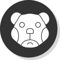 conception d'icône de vecteur d'ours