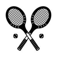 tennis raquette vecteur icône badminton logo illustration ancien des sports