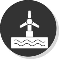 conception d'icône de vecteur de turbine