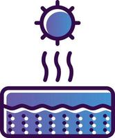 conception d'icône vectorielle de protection uv vecteur