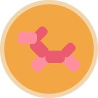 conception d'icône vecteur ballon chien