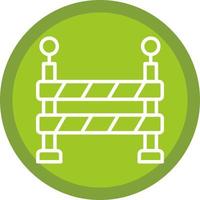 conception d'icône de vecteur de barrière