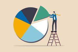 concept d'allocation d'actifs d'investissement et de rééquilibrage vecteur