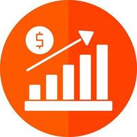 conception d'icône de vecteur de graphique de croissance