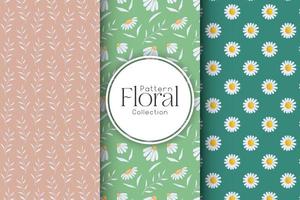 collection de floral motifs vecteur