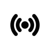 Wifi signal contour icône dans transparent arrière-plan, de base app et la toile ui audacieux ligne icône, eps10 vecteur