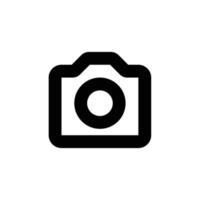 caméra contour icône dans transparent arrière-plan, de base app et la toile ui audacieux ligne icône, eps10 vecteur