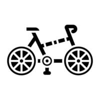 pliant vélo icône style vecteur