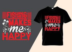 pêche typographie T-shirt conception minimaliste T-shirt conception vecteur