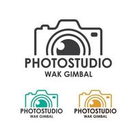 modèle de logo de photographie vecteur