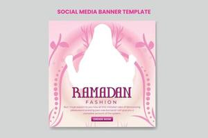 Ramadan promotionnel remise achats commerce électronique publicité social médias bannières, publicité bannière Festival commercialisation affaires vecteur eid offre