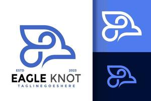 infini Aigle oiseau logo vecteur icône illustration