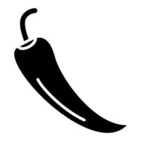 Chili poivre icône style vecteur