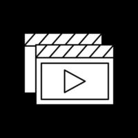 conception d'icônes vectorielles de vidéos vecteur