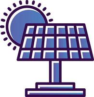 conception d'icône de vecteur de panneau solaire