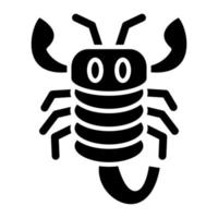 Scorpion icône style vecteur