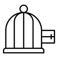 style d'icône de cage vecteur