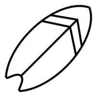 style d'icône de planche de surf vecteur