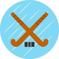 conception d'icône de vecteur de hockey