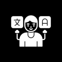 conception d'icône de vecteur de traducteur