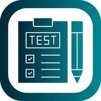 conception d'icône de vecteur de test