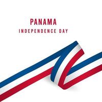 joyeux jour de l'indépendance du panama vector illustration de conception de modèle