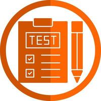 conception d'icône de vecteur de test