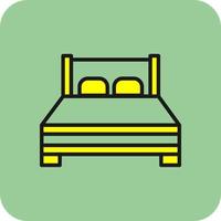 conception d'icône de vecteur de lit