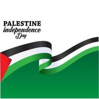 palestine joyeuse fête de l'indépendance vecteur
