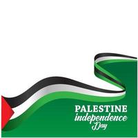 palestine joyeuse fête de l'indépendance vecteur