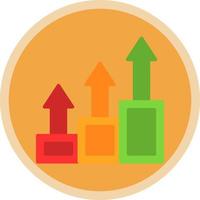 conception d'icône de vecteur de croissance