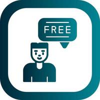 conception d'icône de vecteur de dialogue gratuit