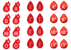 Gouttes de sang vecteur