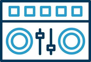 conception d'icône vectorielle mélangeur dj vecteur