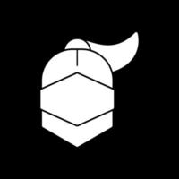 conception d'icône de vecteur de casque d'armure