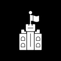 conception d'icône de vecteur de drapeau de château