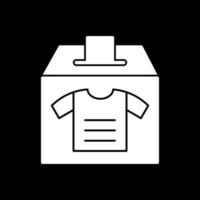 conception d'icône vectorielle de don de vêtements vecteur