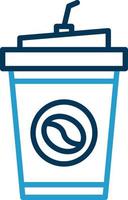 conception d'icône de vecteur de café à emporter